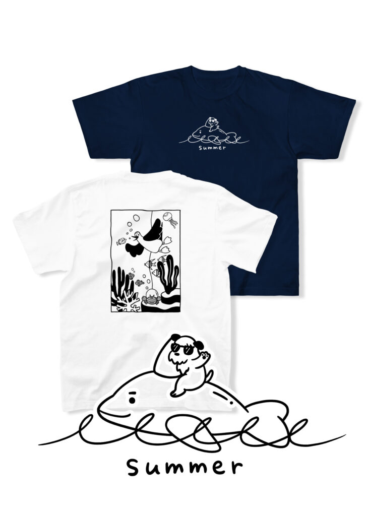 オリジナルグッズの「summer」Tシャツです